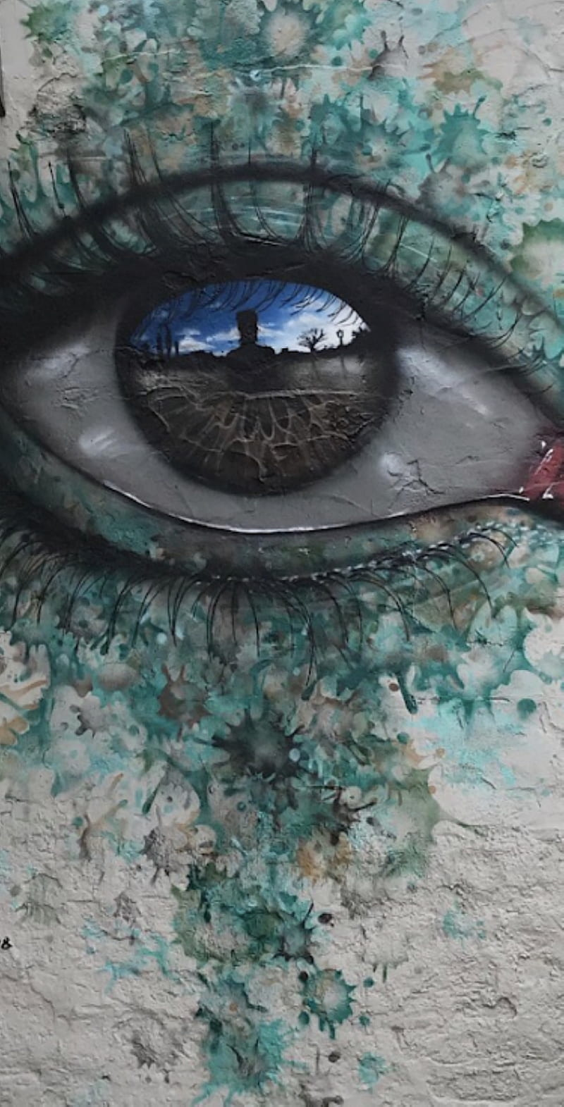 Arte callejero, ojo, vida, Fondo de pantalla de teléfono HD | Peakpx