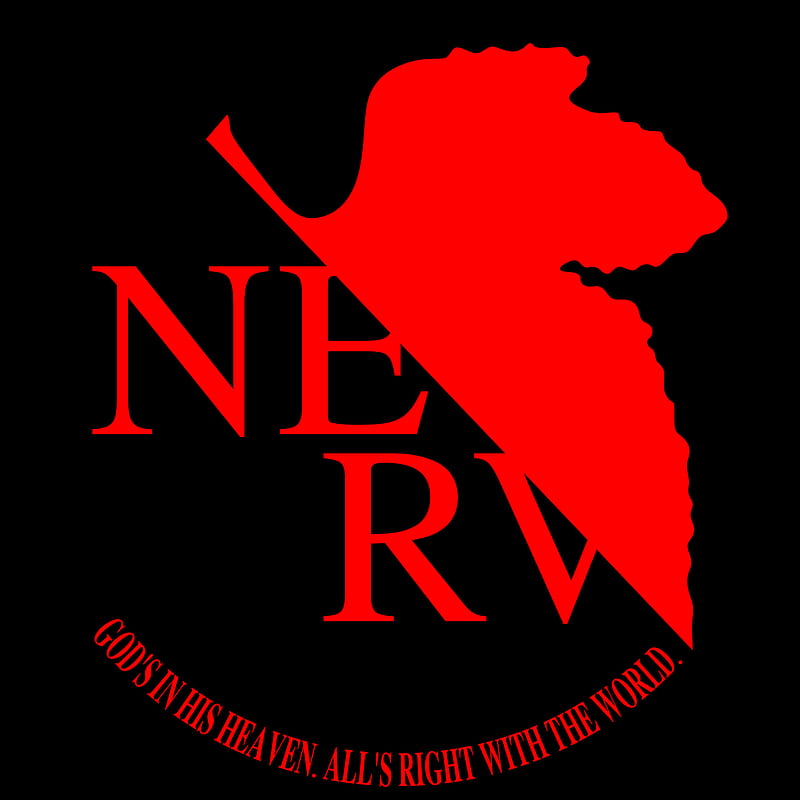 NERV, neon, genisis, evangelion, logo, HD phone wallpaper