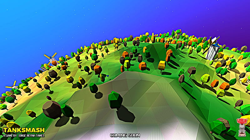 Panoramic view from planet Kalkanus Lambda 2, 3d, Tanksmash, tanks, game, 3dart, HD wallpaper