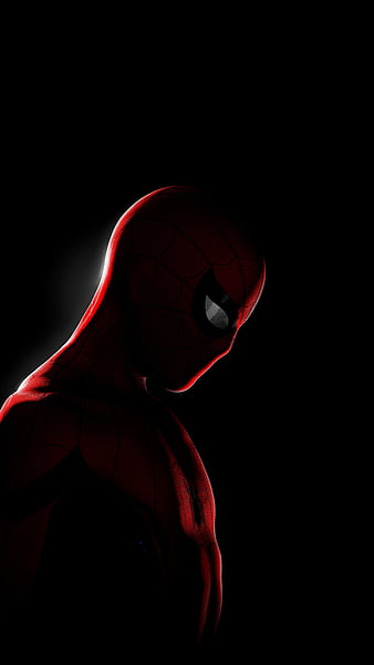 Spiderman Dark, marvels, black, HD phone wallpaper