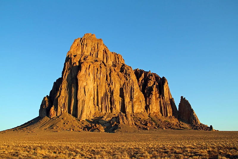 Ship Rock, mountain, cool, desert, nature, fun, HD wallpaper