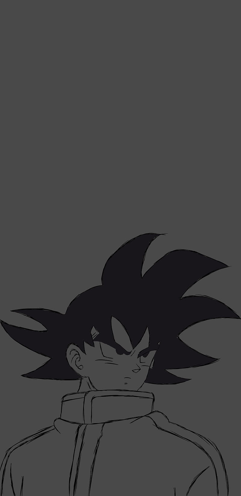 Goku lineart, dibujo, dragon ball, dragon ball super, draw, , goku, HD phone wallpaper