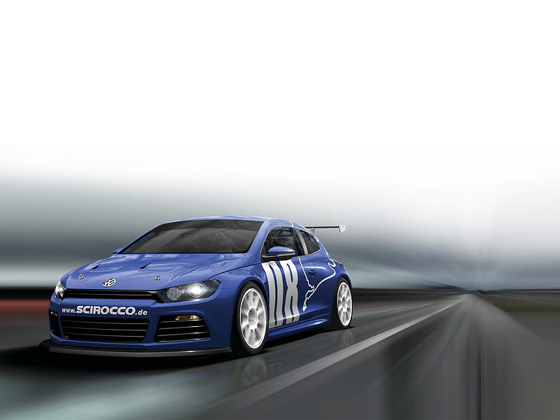 2008 Volkswagen Scirocco GT24, Coupe, GT Racing, Inline 4, Race Car, Turbo, HD wallpaper