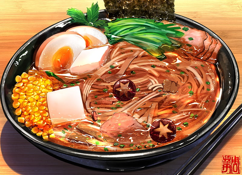 ramen bowl  Food Anime bento Yummy food