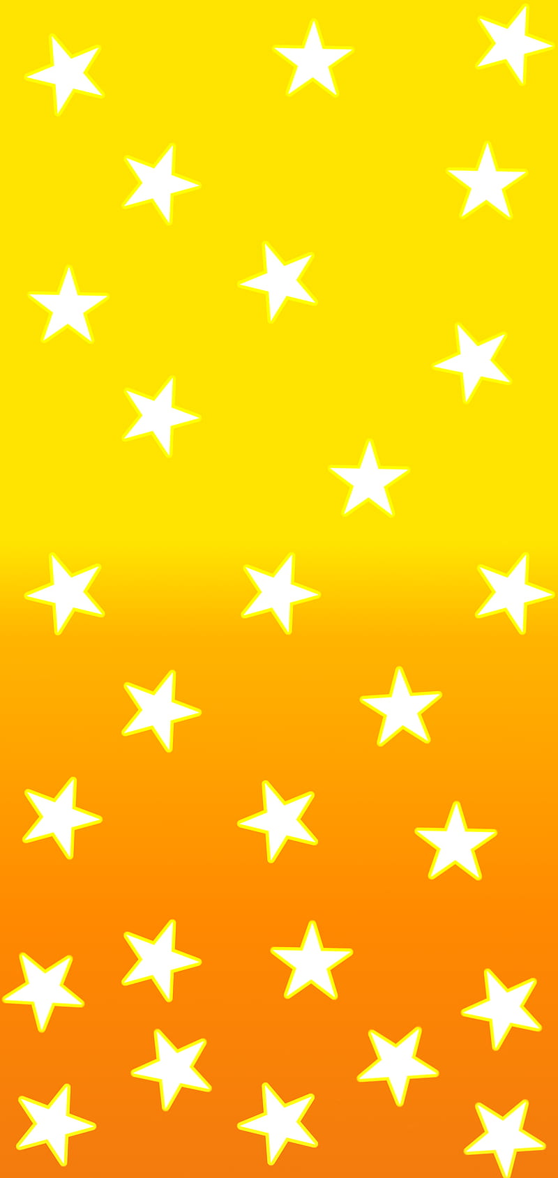 Stars Orange Yellow, arancione, gold, iphone, samsung, sfondi, star, stelle, HD phone wallpaper