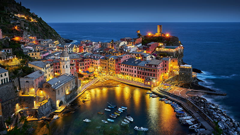 Towns, Vernazza, Italy , Cinque Terre, HD wallpaper