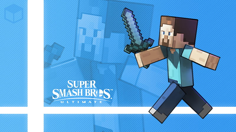Video Game, Super Smash Bros. Ultimate, Steve (Minecraft), HD wallpaper
