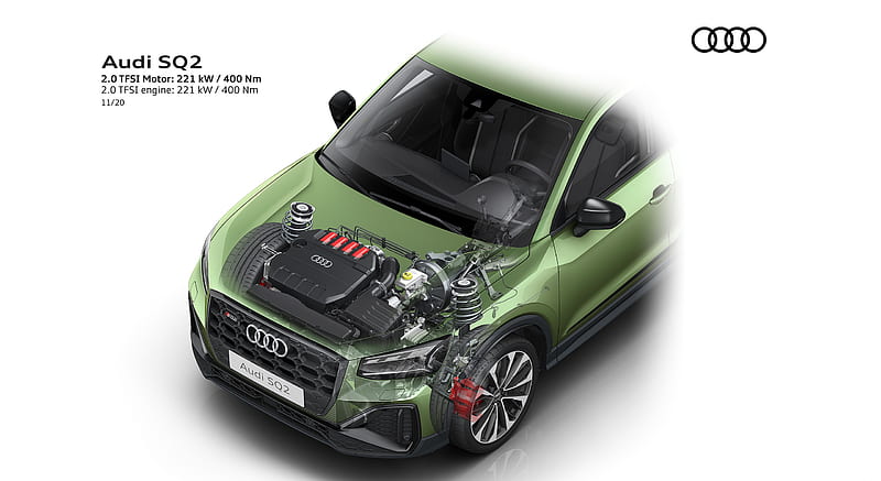 2021 Audi SQ2 - 2.0 TFSI engine: 221 kw / 400 Nm , car, HD wallpaper