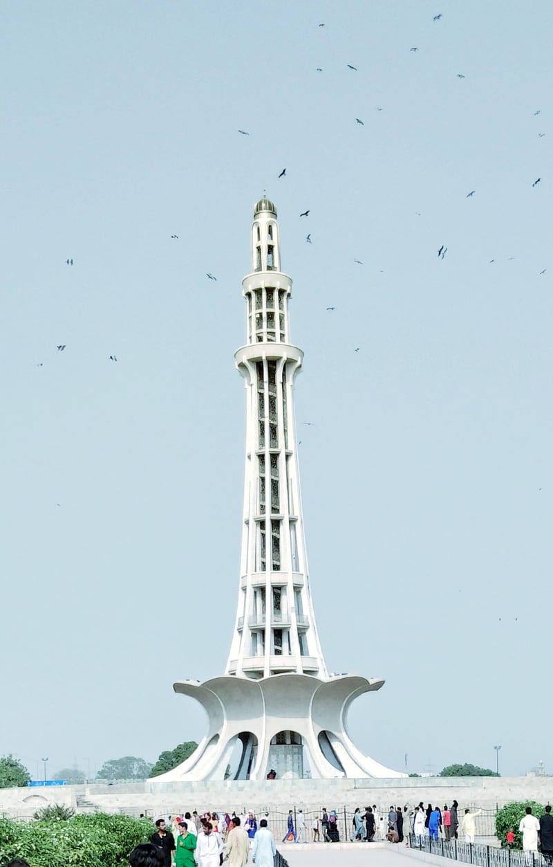 Minar e Pakistan, lahore, nice, place, visit, HD phone wallpaper