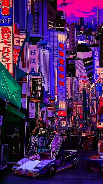 City Aesthetic japan japanese night red redaesthetic HD phone  wallpaper  Peakpx