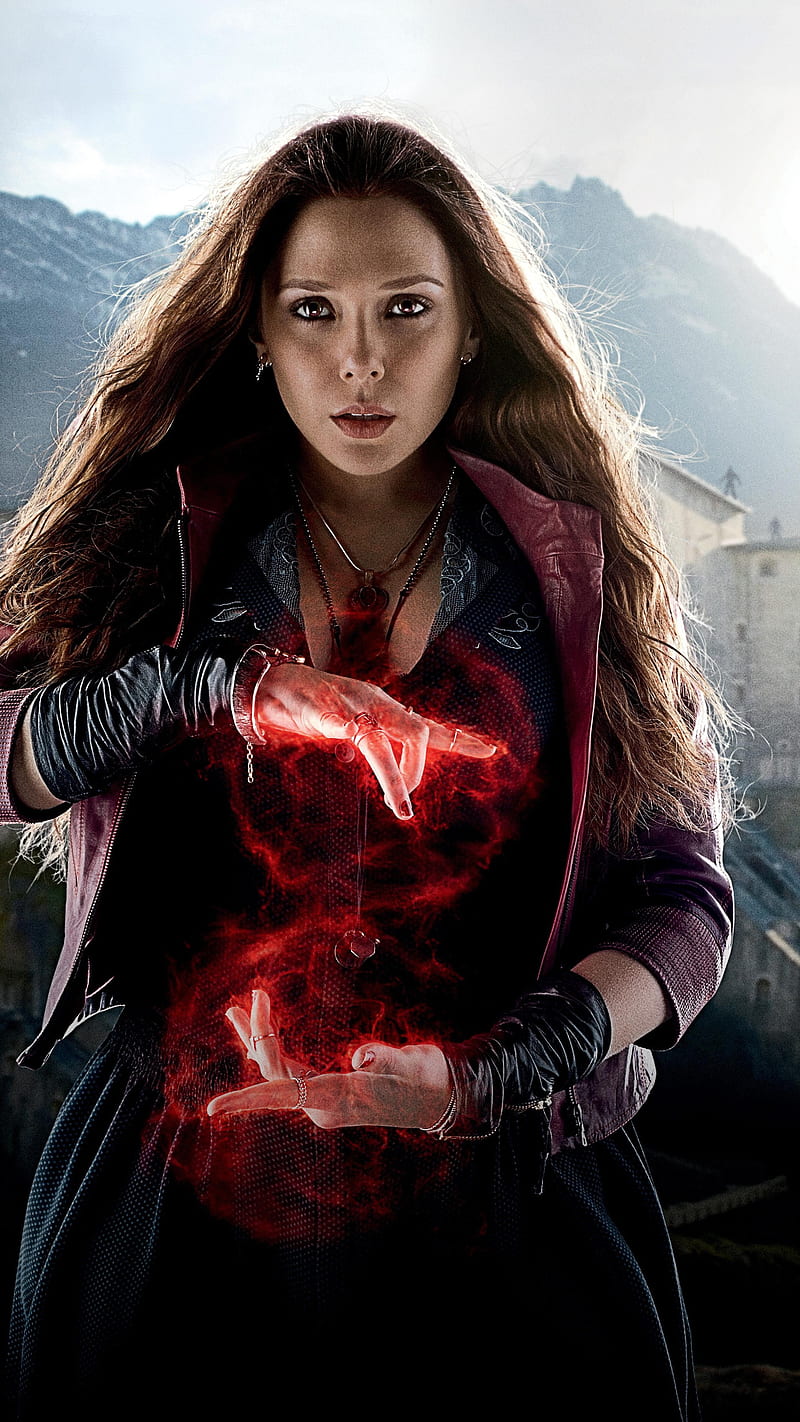 Scarlet Witch , age of ultron, avengers, movie, marvel avengers, scarlet witch, marvels, fiction, science fiction, sci fi, hollywood, super hero, superhero, the avengers, HD phone wallpaper
