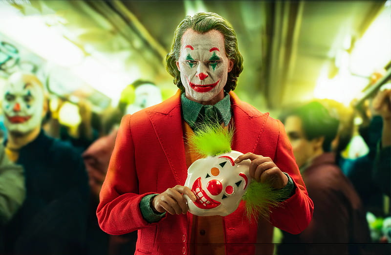 Joker Clown Mask , joker-movie, joker, superheroes, supervillain, HD wallpaper