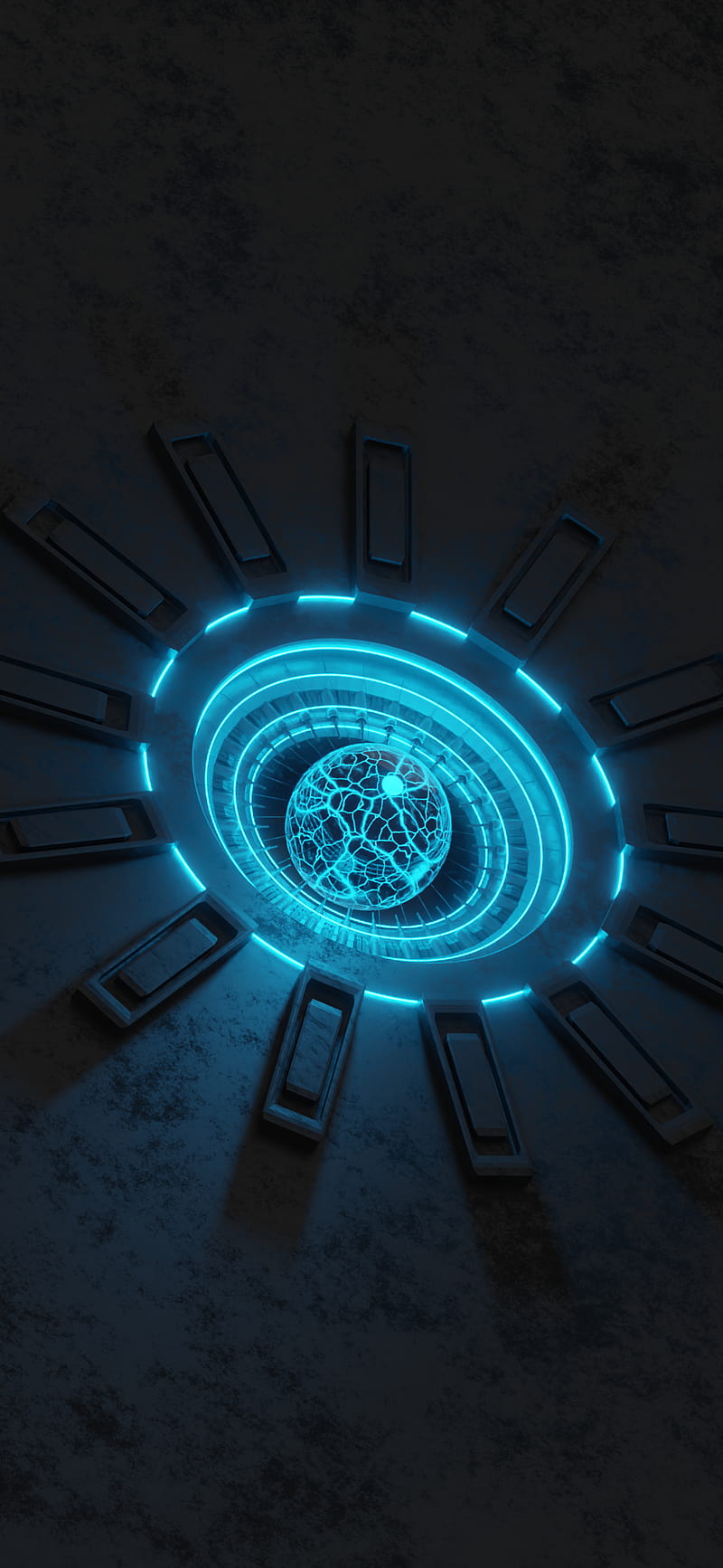 Plasma Ball 3D, arc reactor, blue, cool, dark, good, ironman, modern, neon,  realistic, HD phone wallpaper | Peakpx