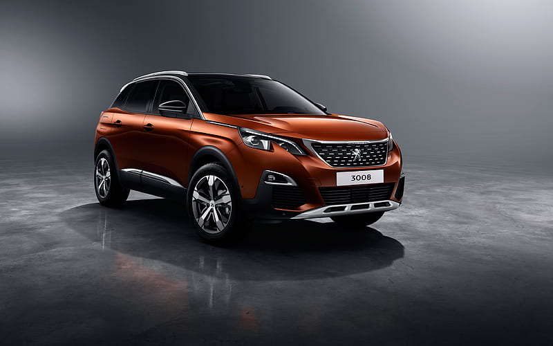 Peugeot 3008 2018 cars, crossovers, brown 3008, french cars, Peugeot, HD wallpaper