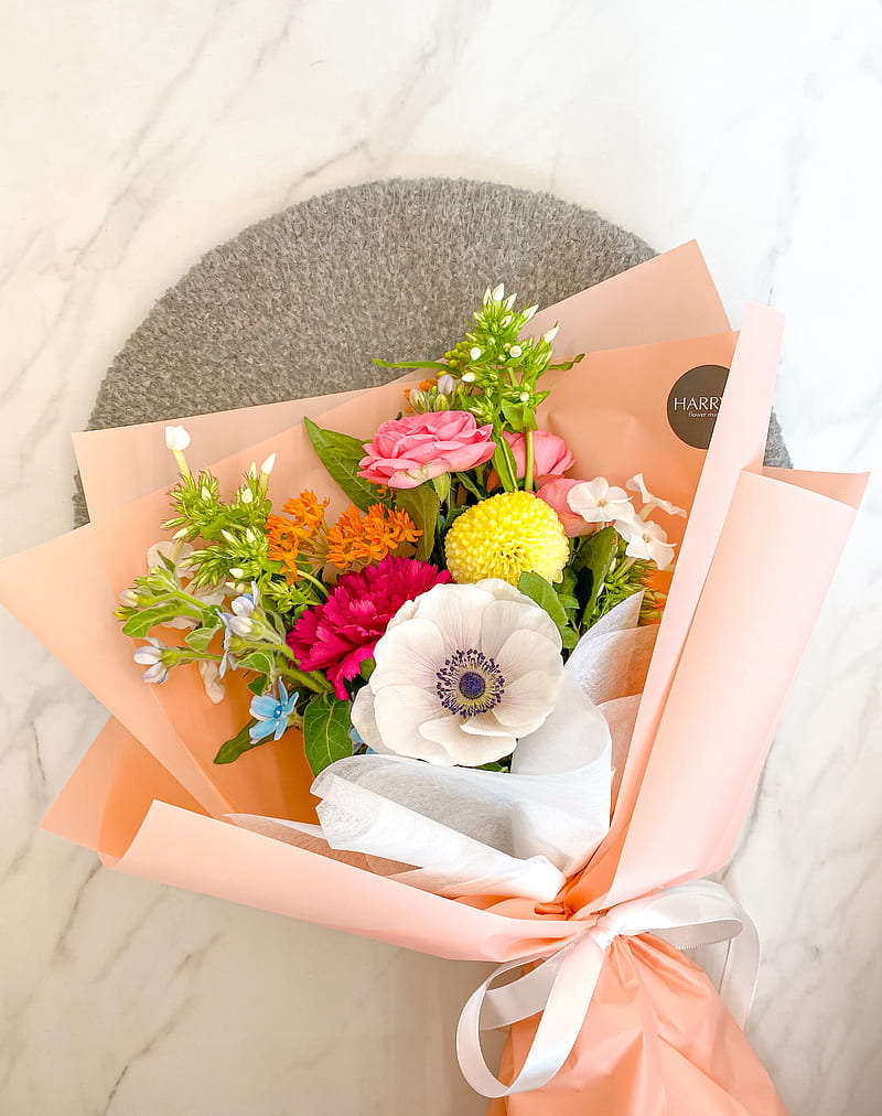 flowers, petals, bouquet, bright, HD phone wallpaper