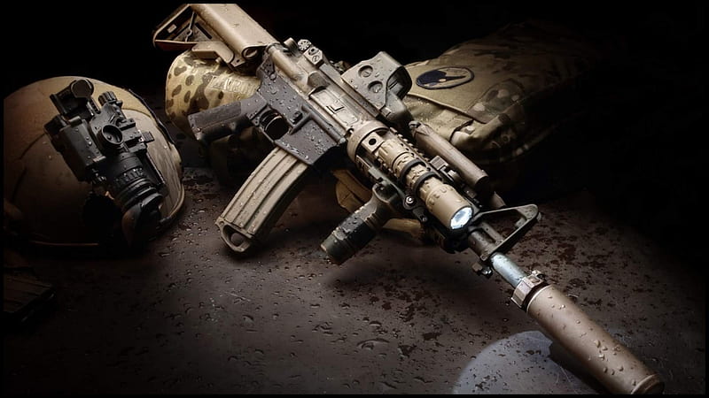 M4 Carbine Assault Rifle, M4, rifle, gun, Assault Rifle, weapon, Carbine, HD wallpaper