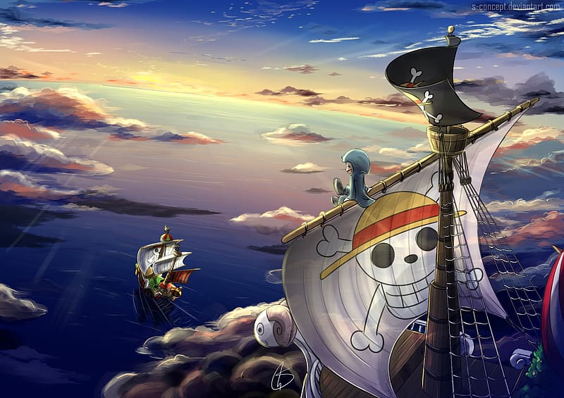 Anime, One Piece, Sunny (One Piece), Going Merry (One Piece), Thousand Sunny, HD wallpaper