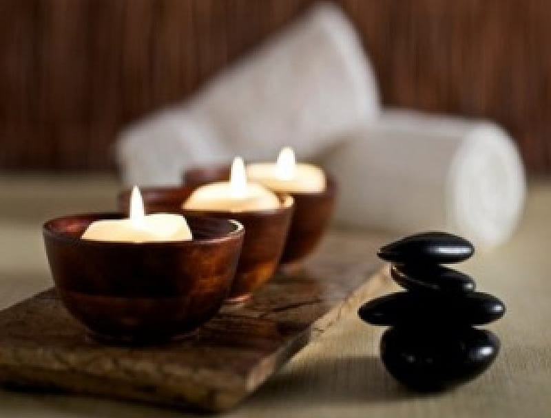 Relax Time, Spa, Candles, Relax, Romantic, HD wallpaper