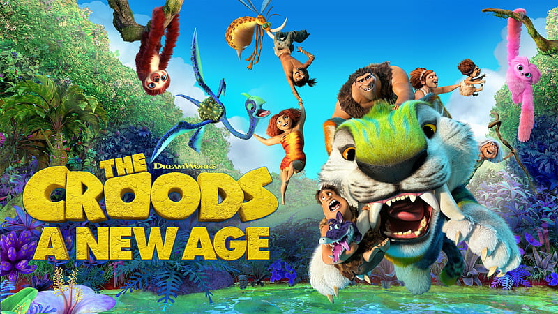 Movie, The Croods: A New Age, Eep (The Croods), Guy (The Croods), Thunk (The Croods), Grug (The Croods), Sandy (The Croods), Ugga (The Croods), HD wallpaper