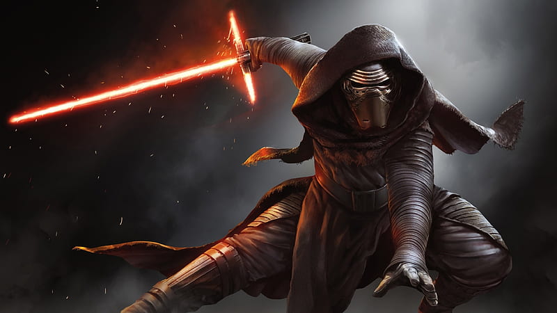 Kylo Ren, The Force Awakens, commander for the First Order, master of the Knights of Ren, Star Wars, HD wallpaper