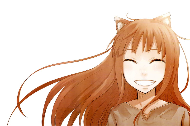 Spice and Wolf, wolfgirl, horo, wolf girl, holo, wolf, HD wallpaper
