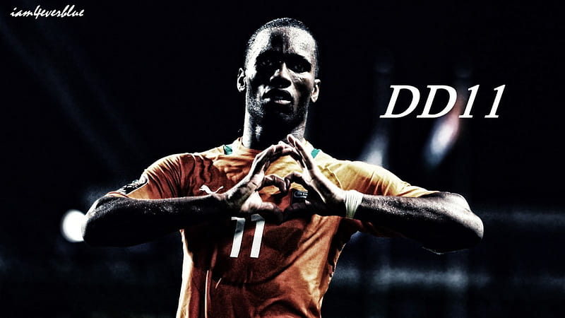Didier Drogba Ivory Coast , football, Ivory Coast, Didier Drogba, Chelsea, HD wallpaper