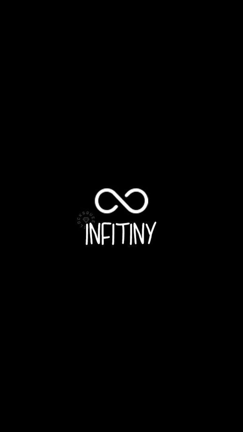 Infinity, logo black, white, HD phone wallpaper | Peakpx