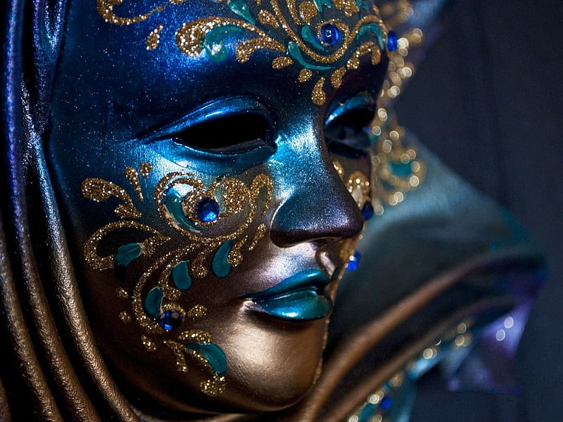 máscaras de carnaval ***, color, máscara, azul, carniwal, Fondo de pantalla  HD | Peakpx