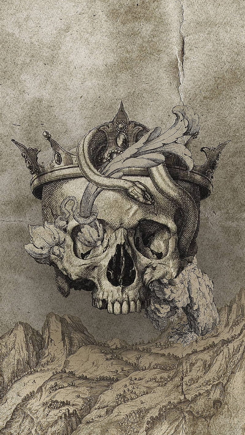 Gothic Skull, HD phone wallpaper