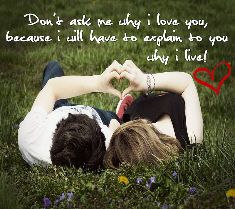 why i live, always, boy, couple, girl, love, new, nice, quote, romantic, saying, HD wallpaper