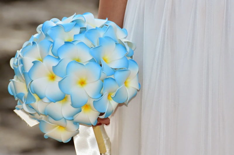 Wedding Bouquet, bouquet, plumeria, flowers, birdal, wedding, HD