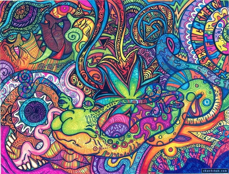 psyhodella, acid, drugs, thc, psycho, HD wallpaper