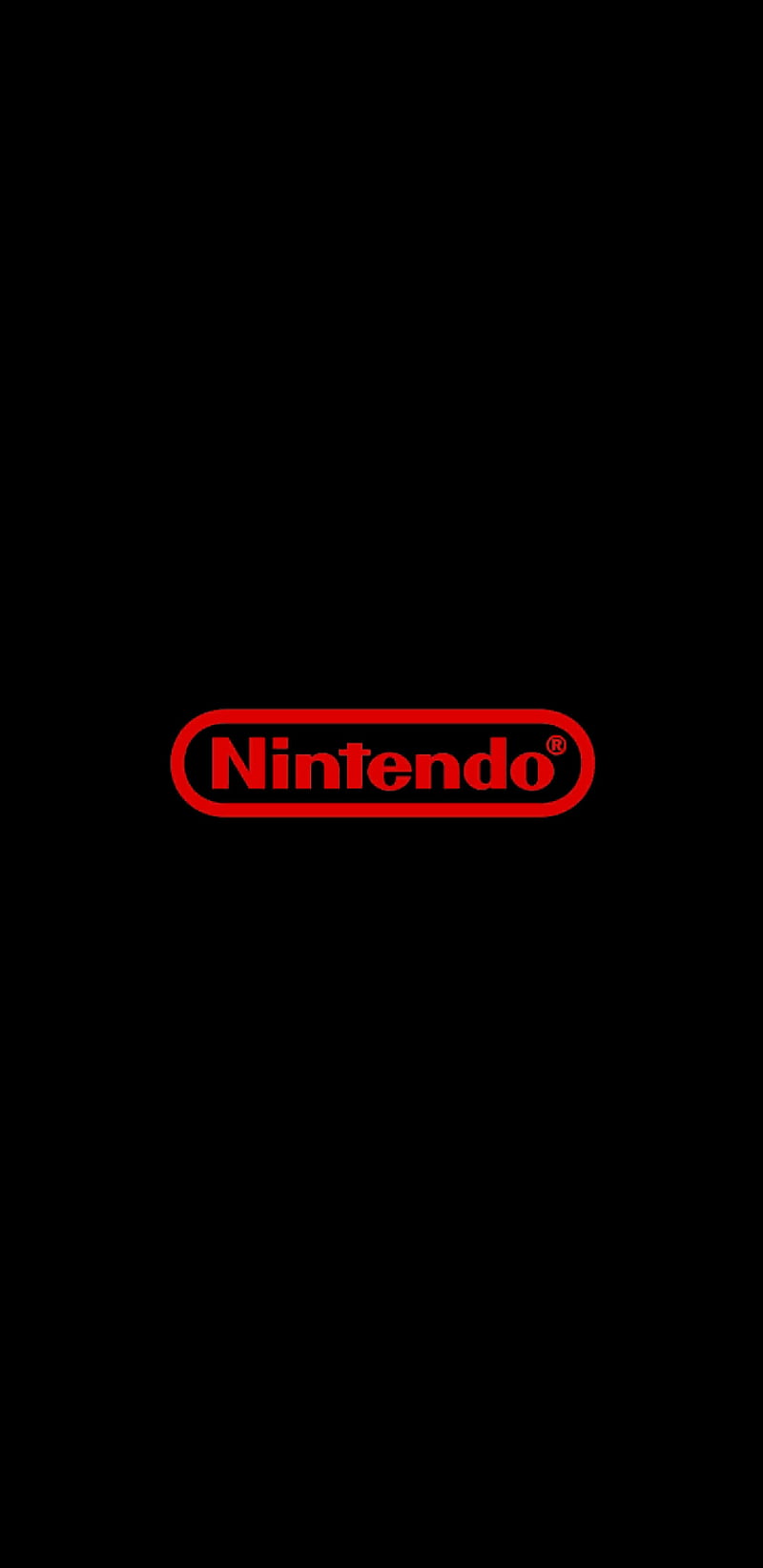Nintendo Simple, amoled, black, classic, gaming, nintendo, simple, wall, HD phone wallpaper