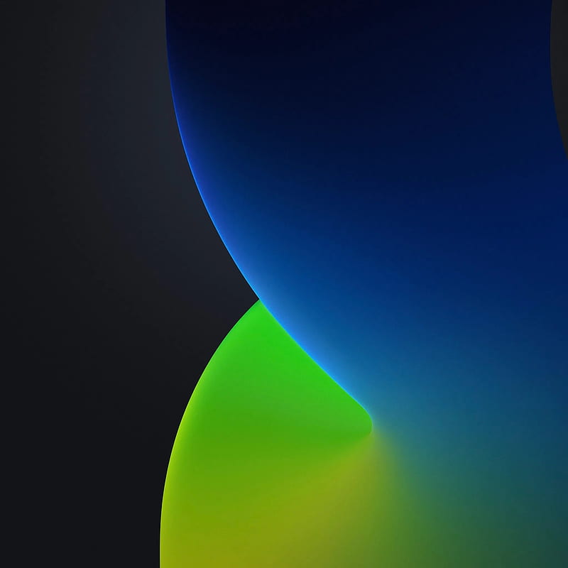 iOS 14, abstract, blue, galaxy, green, ios 14 , iphone, iphone 11, iphone 11 pro, iphone 12, HD phone wallpaper