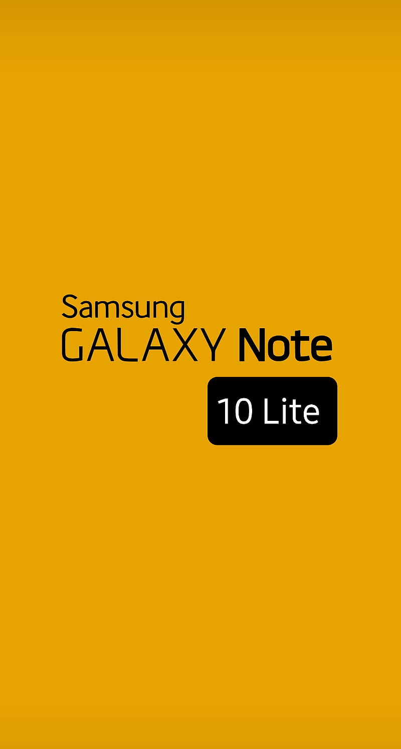 Note 10 lite, black, note, samsung, yellow, HD phone wallpaper | Peakpx
