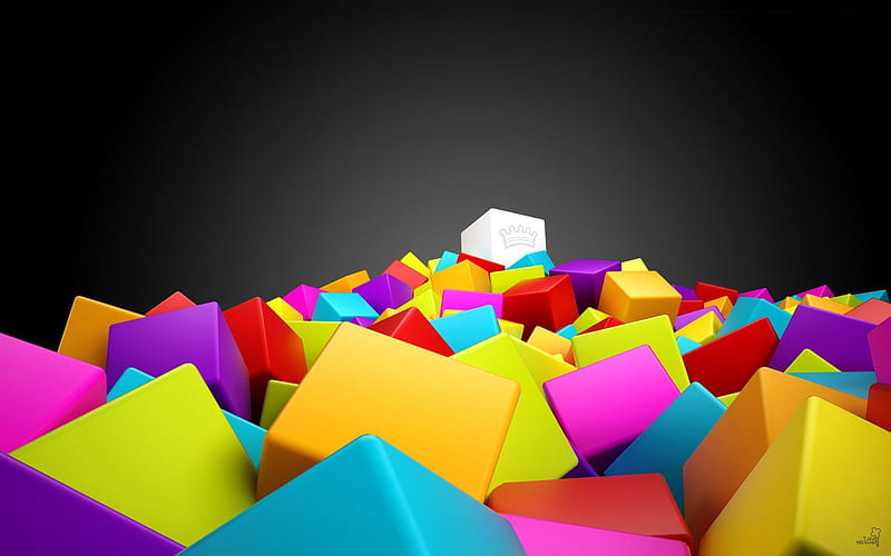 3d Cubes, 3d, cube, HD wallpaper
