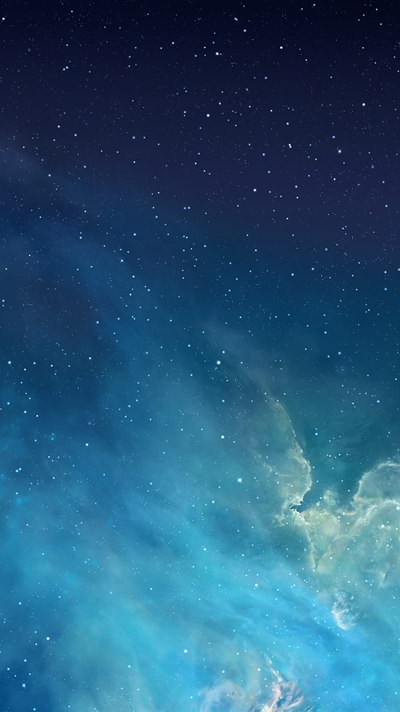 Space, apple, ios, sky, star, HD phone wallpaper