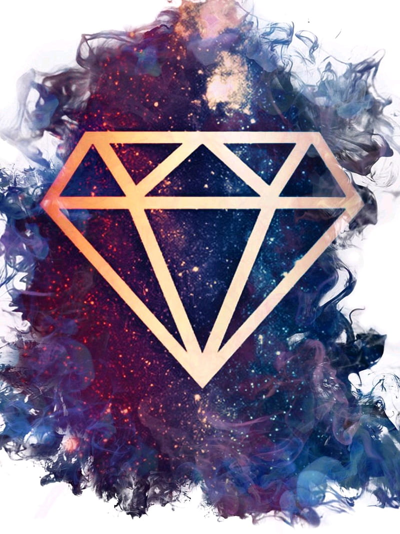 Diamond, color, diamante, galaxy, galaxua, HD phone wallpaper