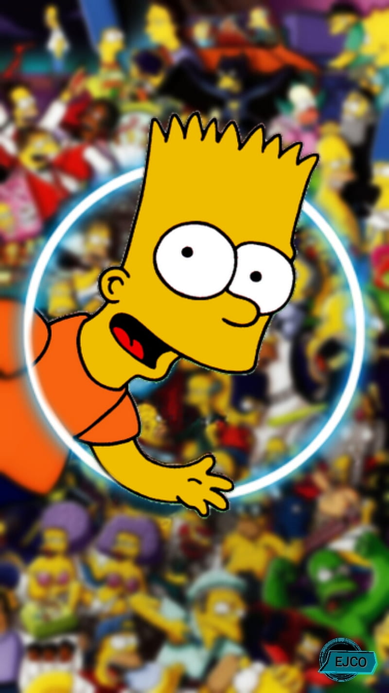 Bart Simpson, 3d, android, anime, background, homero, the simpson, HD phone wallpaper