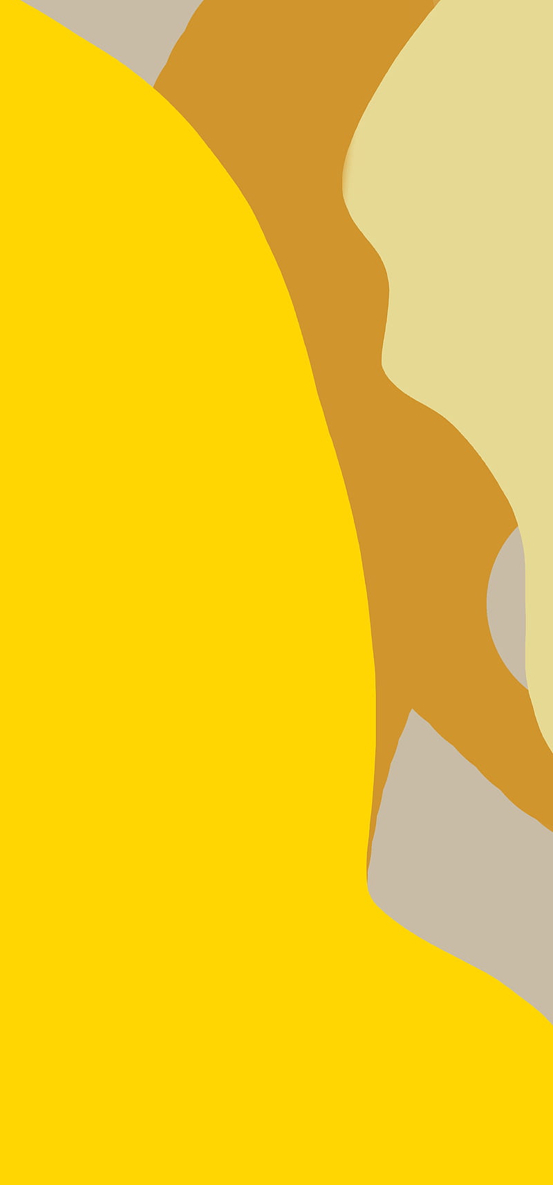 Yellow shades, random, minimal, doodle, digitalart, HD phone wallpaper