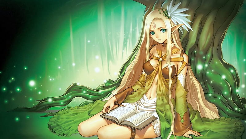 Elven Girl, Anime, Anime Girl, Elf, HD wallpaper