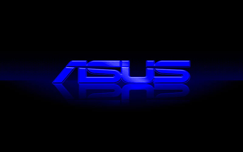Asus, blue logo, darkness, creative, Asus logo, HD wallpaper