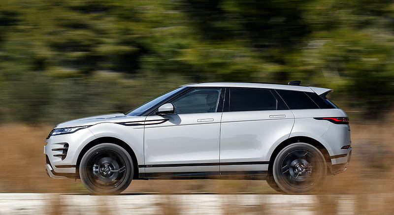 2020 Range Rover Evoque D240 S (color: Seoul Pearl Silver) - Side, Car 