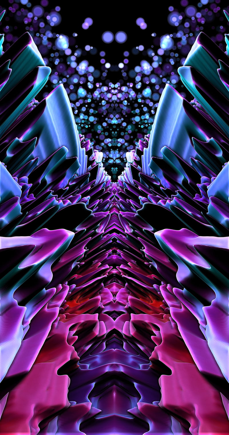 Spine of the Dragon, 3d, abstract, art, colorful, designs, galaxy, HD phone wallpaper