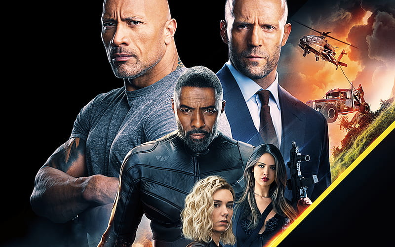 Fast and Furious Presents Hobbs and Shaw, poster, 2019 movie, Dwayne Johnson, HD wallpaper