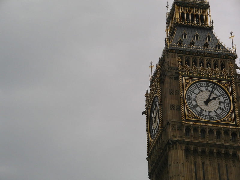 England, London, London, clocks, clock, sky, England, arrows, dial, Cloudy, watch, tower, Big Ben, HD wallpaper