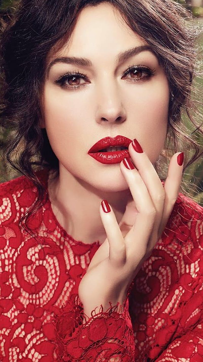 Monica Bellucci, actress, lips, woman, beauty, HD phone wallpaper