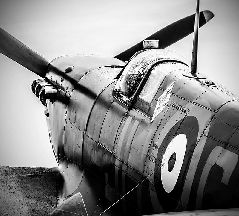 Spitfire, airplane, ww2, HD wallpaper