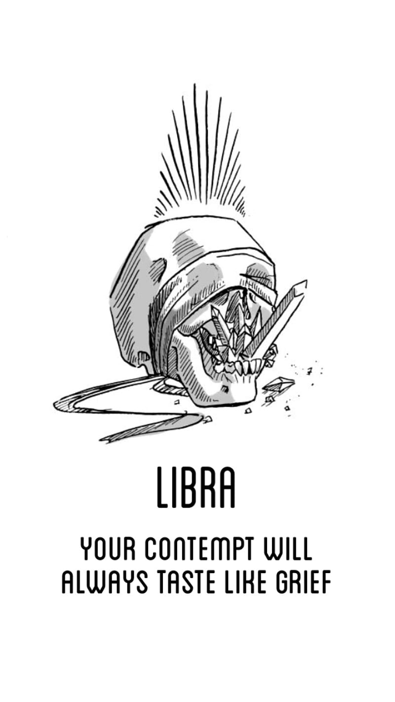 Libra the 3, black and white, drawing, horoscope, october, september, sign, skull, sun sign, zodiac, HD phone wallpaper