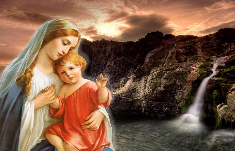 Sweet mother and baby Jesus, christ, jesus, virgin, mary, mother, HD  wallpaper | Peakpx